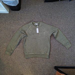 Outerknown Sur Pocket Sweatshirt - Olive Green - szM